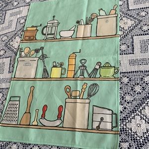 Brand new Kitchen shelves display tea towel